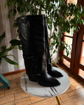 Bota Negra Con Candado Chico